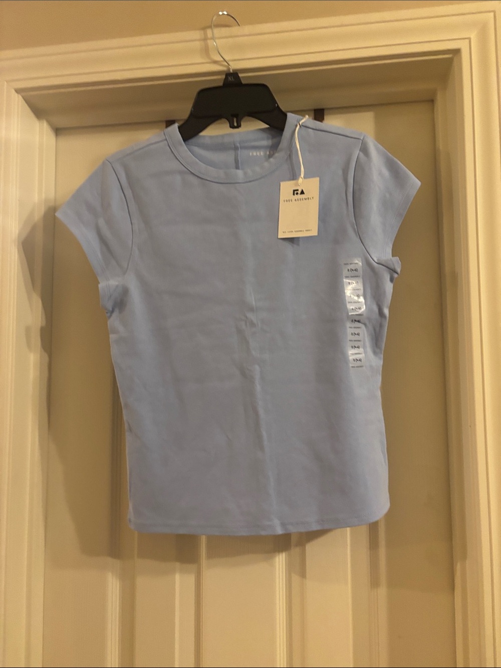 Free Assembly small Women’s Pastel Blue Short Sleeve Tee